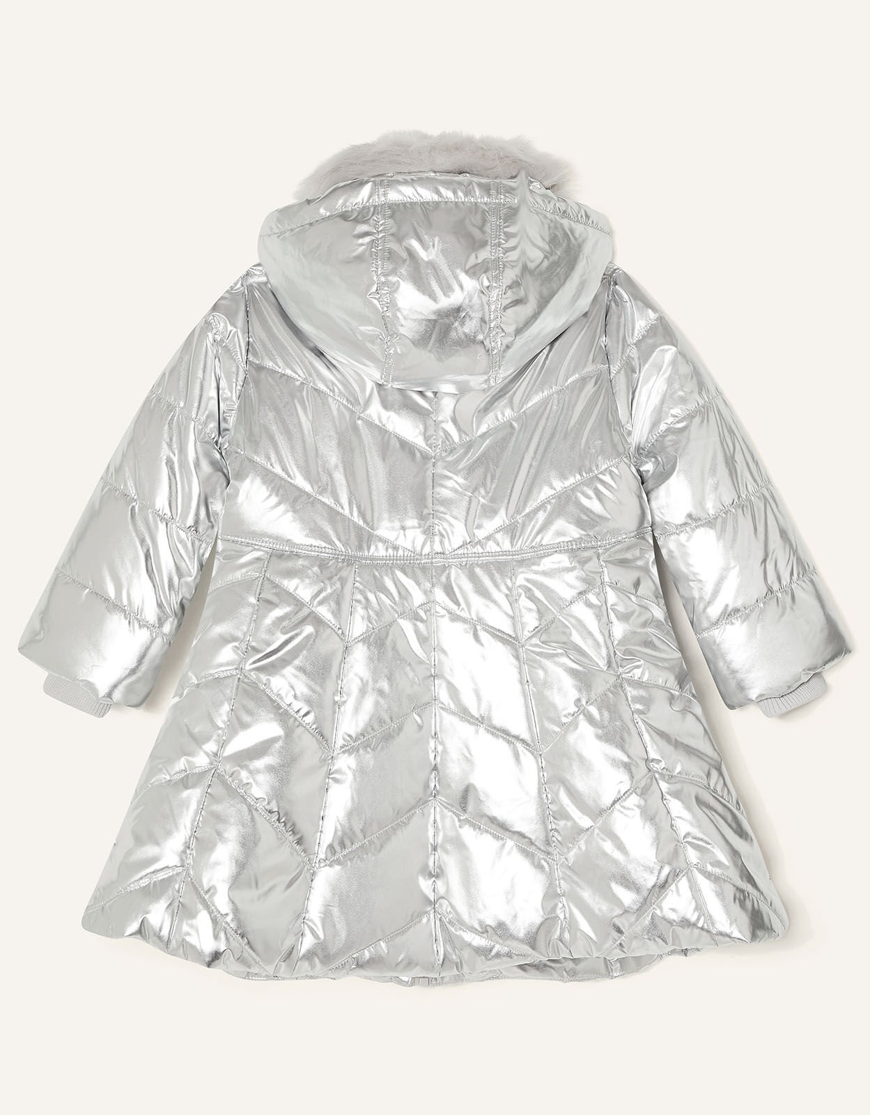 Girls best sale silver raincoat