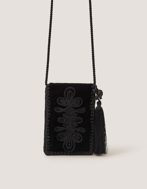 Dori Embroidered Phone Bag, , large