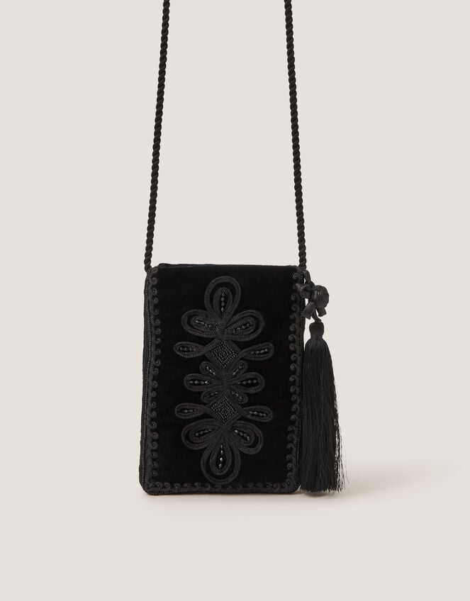 Dori Embroidered Phone Bag, , large