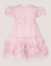 Baby Remi Rose Appliqu&eacute; Glitter Party Dress, Pink (PINK), large