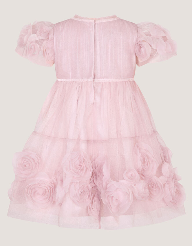 Baby Remi Rose Appliqu&eacute; Glitter Party Dress, Pink (PINK), large