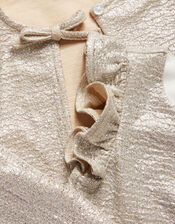 Baby Imogen Shimmer Romper and Jacket Set, Silver (SILVER), large