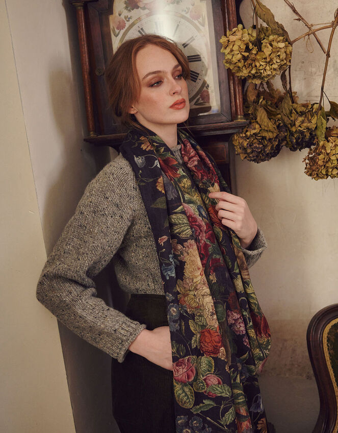 One Hundred Stars Primula Wool Scarf, , large