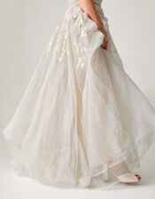 Luciane Off-Shoulder Wedding Dress, Ivory (IVORY), large