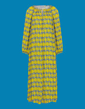 DEEBA Oozie Print Dress, Yellow (YELLOW), large