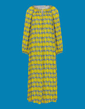 DEEBA Oozie Print Dress, Yellow (YELLOW), large