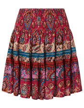 Tamalia Printed Flippy Skirt in LENZING™ ECOVERO™, Pink (PINK), large