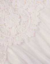 Baby Starla Lace Tulle Dress, Ivory (IVORY), large