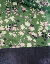 Gilly Green Floral Lightweight Scarf, , large