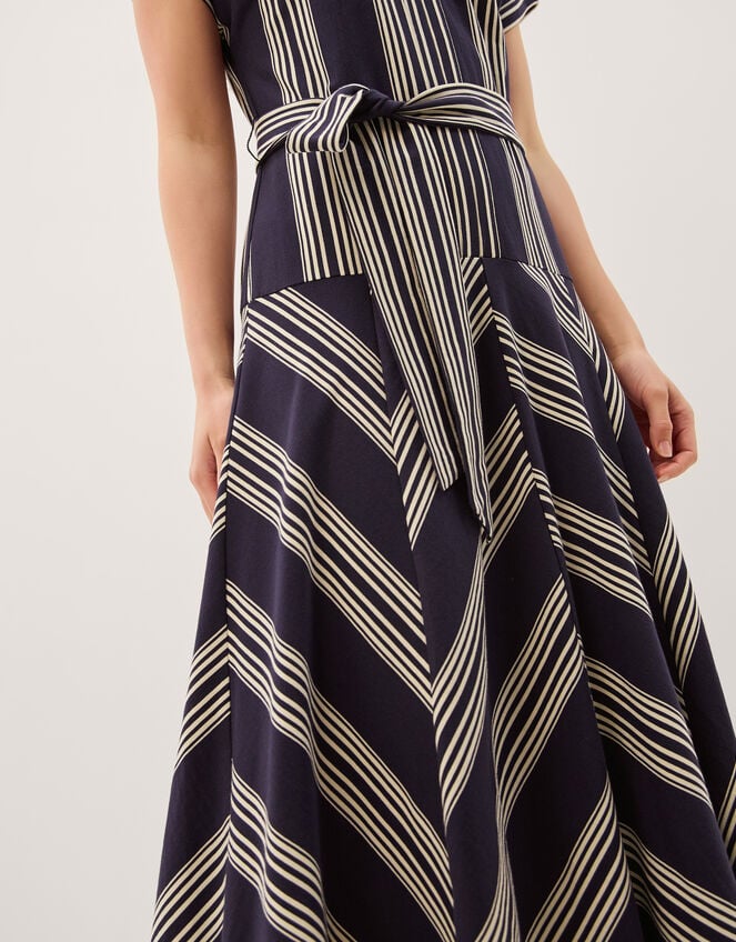 Shilta Stripe Jersey Maxi Dress, Blue (NAVY), large