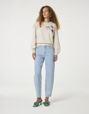 Fabienne Chapot Tina Embroidered Jumper, Camel (BEIGE), large