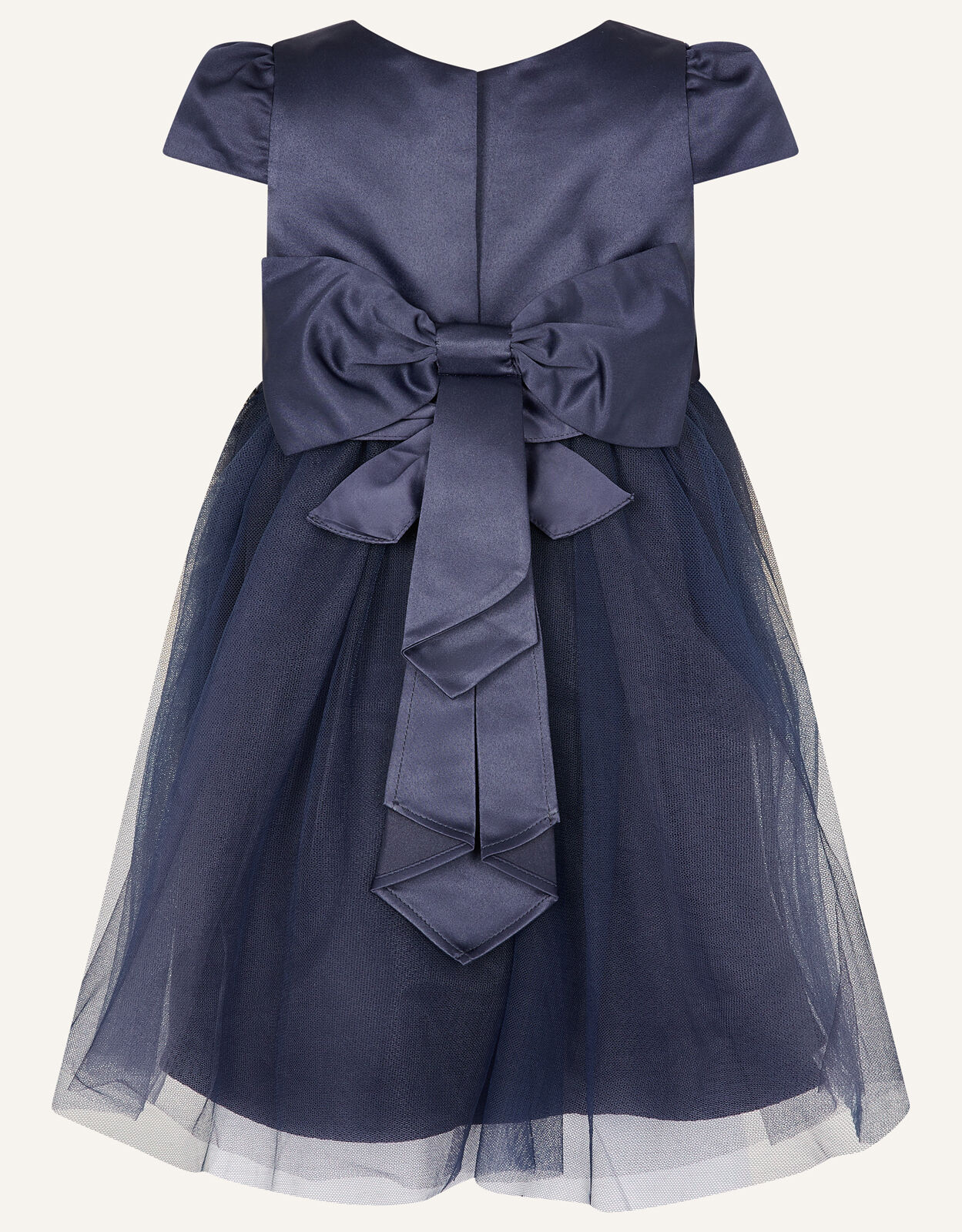 Monsoon navy flower girl dress clearance