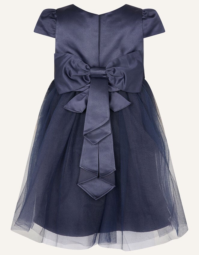 Baby Tulle Skirt Bridesmaid Dress, Blue (NAVY), large