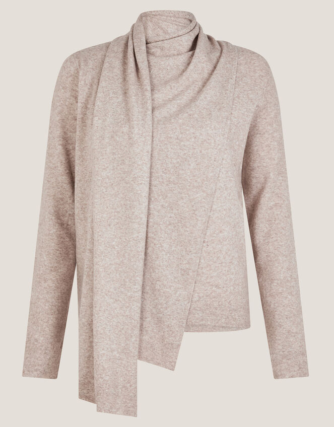 Sally 2-in-1 Scarf Sweater, Natural (NATURAL), large