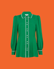 Mirla Beane Chloe Blouse, Green (GREEN), large