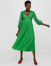 Zinnia Lace Occasion Dress, Green (GREEN), large