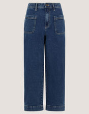 Arlo Regular Cropped Jeans, Blue (MID AUTHENTIC BLUE), large