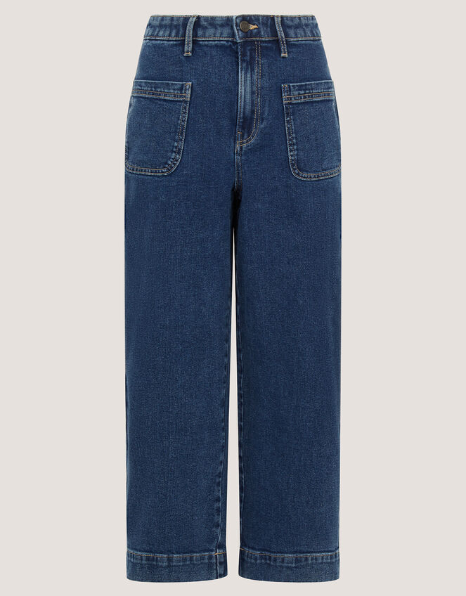 Arlo Regular Cropped Jeans, Blue (MID AUTHENTIC BLUE), large
