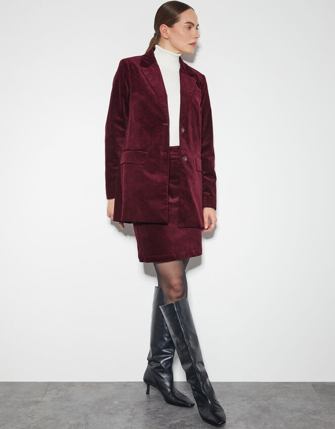 Amy Mini Skirt, Red (BURGUNDY), large