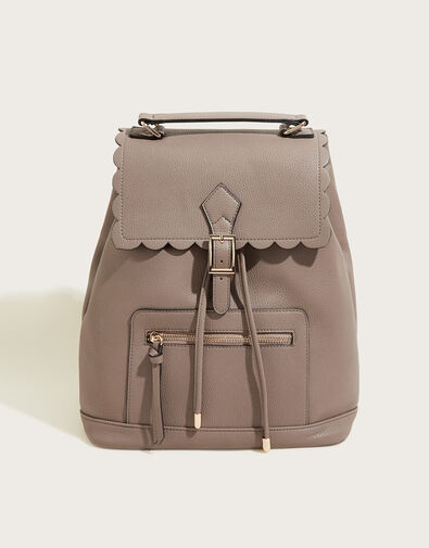 Scallop Backpack, Grey (GREY), large