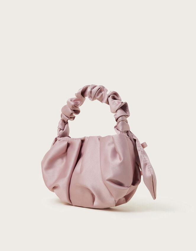 Mini Bow Satin Handbag, , large
