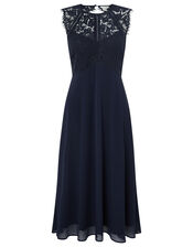 Morgane Lace Short Bridesmaid Dress, Blue (NAVY), large
