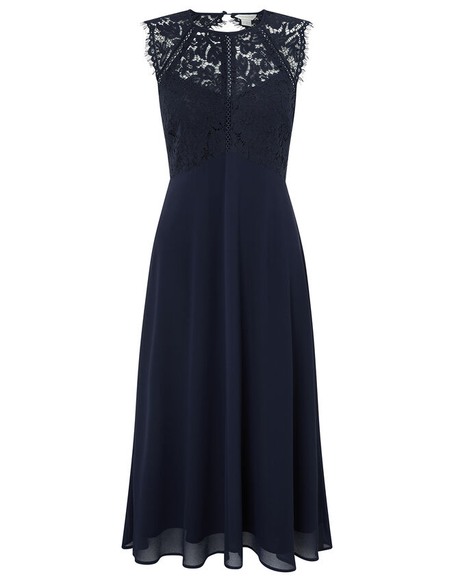 Morgane Lace Short Bridesmaid Dress, Blue (NAVY), large