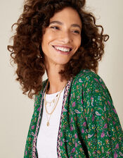 Paisley Print Kimono, Green (GREEN), large
