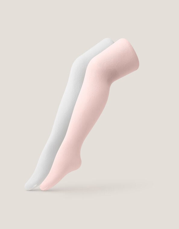 2-Pack Floral Lace Tights, Multi (MULTI), large