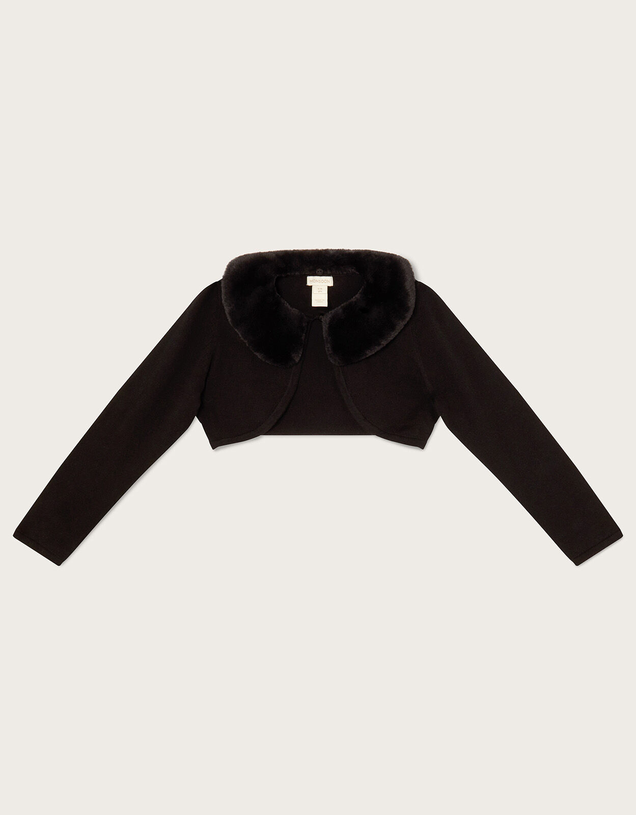Fur neck deals cardigan