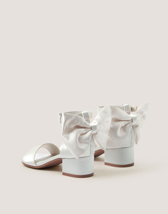Open-Toe Bow Heels, Ivory (IVORY), large
