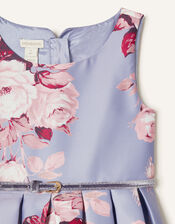 Alana Rose Print Dress, Blue (BLUE), large