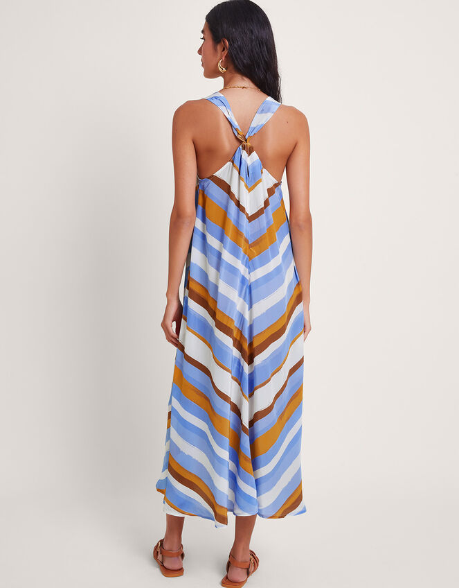 Byrdie Stripe Dress, Blue (TURQUOISE), large