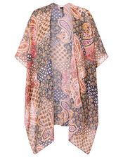Heritage Print Longline Cover Up, , large
