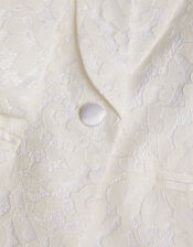 Brea Lace Bridesmaid Blazer, Ivory (IVORY), large