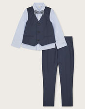 4-Piece Smart Set with Bow, Blue (BLUE), large