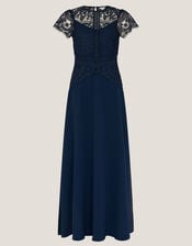 Monica Lace Bridesmaid Dress, Blue (NAVY), large