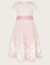 Sorcha Embroidered Lace Maxi Dress, Pink (DUSKY PINK), large