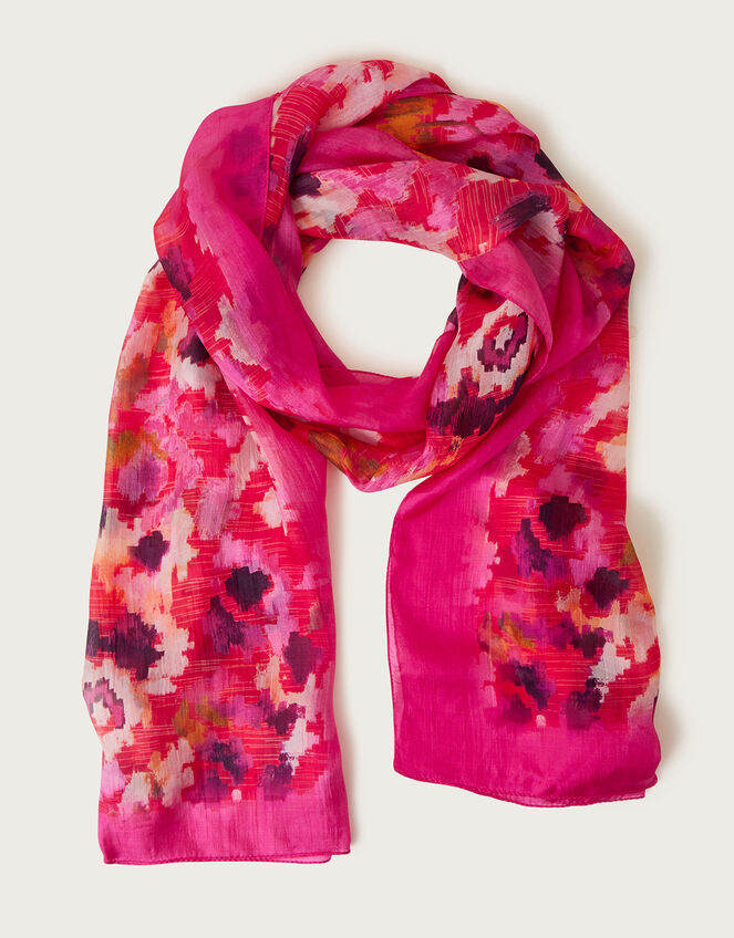 Print Silk Scarf, , large