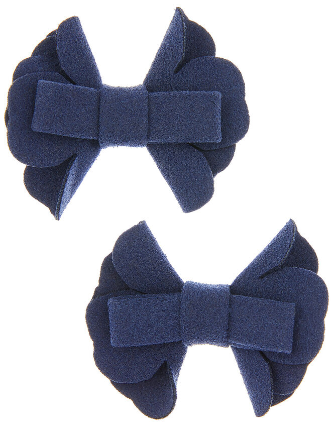 Bow School Hair Clips, , large