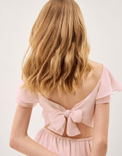 Sully Tie Back Prom Dress, Pink (PALE PINK), large