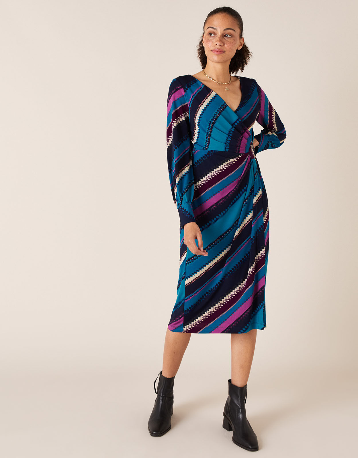 Midi wrap cheap dress work