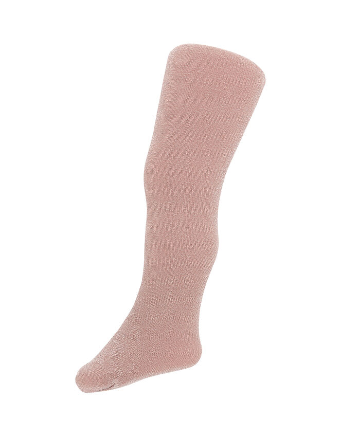 Baby Sparkle Nylon Tights, Gold (ROSE GOLD), large