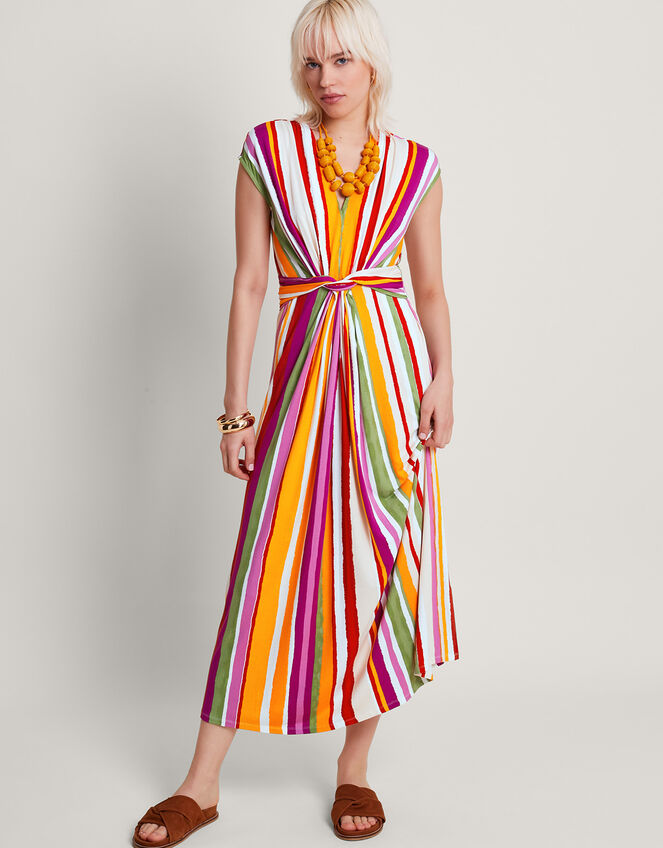 Elise Stripe Maxi Dress, Pink (PINK), large