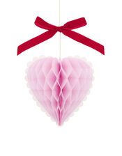 Meri Meri 3-Pack Honeycomb Heart Decorations, , large