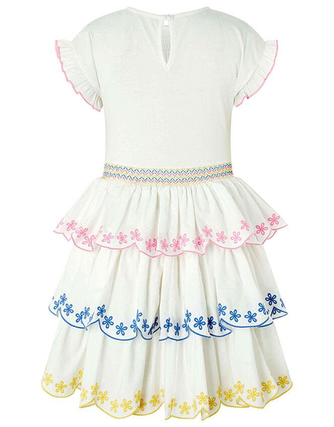 Shreya Embroidered Rara Dress, White (WHITE), large