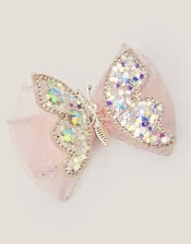 Spring Butterfly Bow Hair Clip, Pink (PINK), large