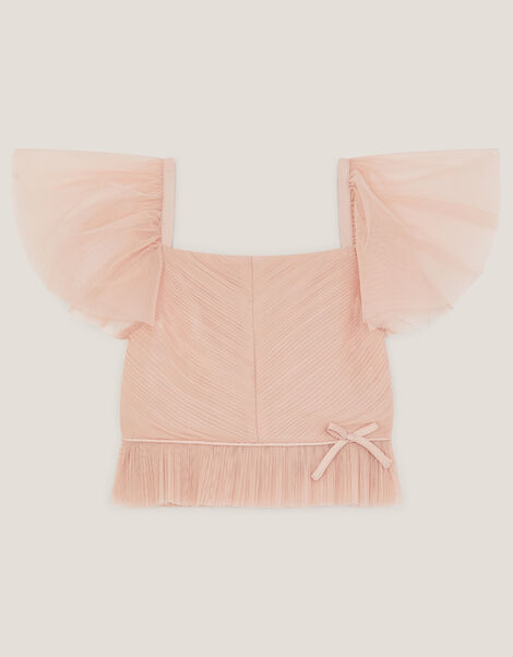Olene Pleat Tulle Top, Pink (PALE PINK), large