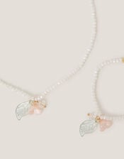 Tulip Flower Necklace & Bracelet Set, , large