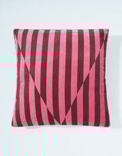 Velvet Stripe Cushion, , large